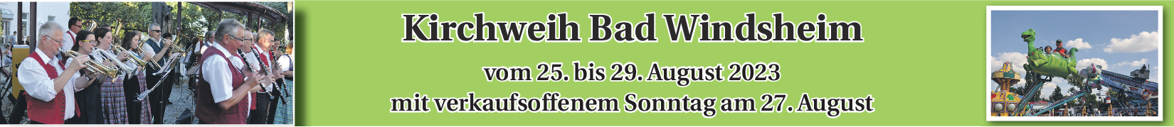 Kirchweih Bad Windsheim: Pickepackevolles Programm erwartet alle Besucher