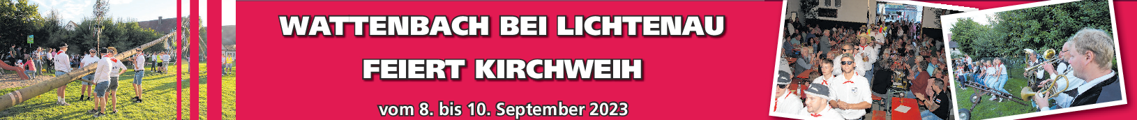 Kirchweih in Wattenbach: Grußwort des 1. Bürgermeisters Markus Nehmer