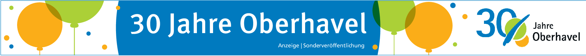 30 Jahre Oberhavel-Fest am 23. September: Herzlichen Glückwunsch Oberhavel!