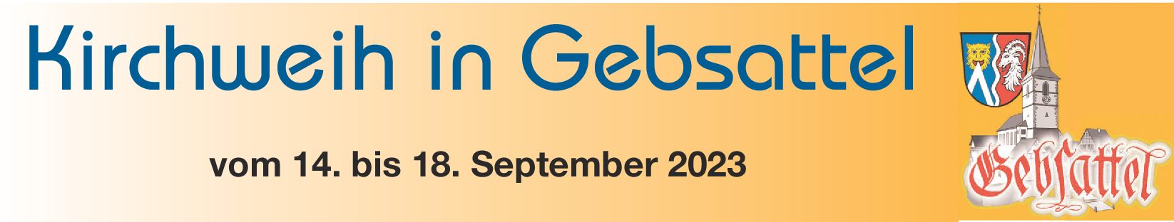 Gemeinsames Fest der beiden Gebsattler Kirchen: Katholische Christen feiern die Weihe ihrer Kirche St. Laurentius - die Weihe ihrer Kirche St. Martin wird von den evangelischen Christen gefeiert