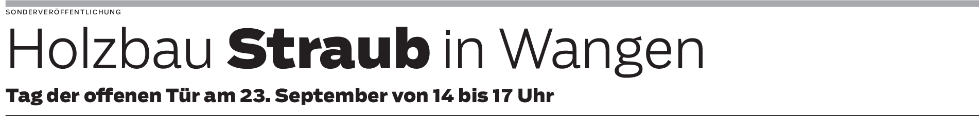 Tag der offenen Tür in Wangen: Holzbau Straub feiert