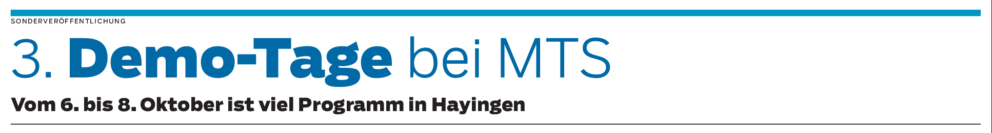 MTS-Innovationstag in Hayingen am 6. Oktober: Geselligkeit, Genuss und Abenteuer