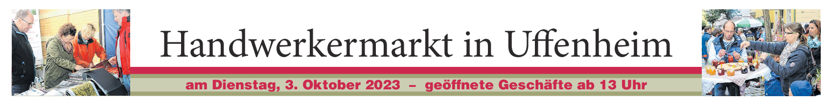 Handwerkermarkt in Uffenheim am 3. Oktober: Gewerbeverein freut sich auf Groß und Klein