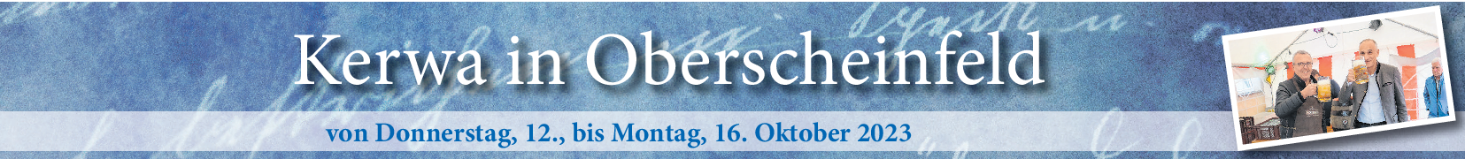 Bürgermeister Sendner freut sich auf die Kirchweih