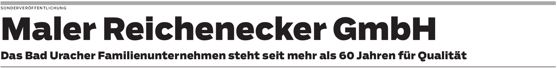 Maler Reichenecker GmbH in Bad Urach: Innovativ und bewährt kundennah