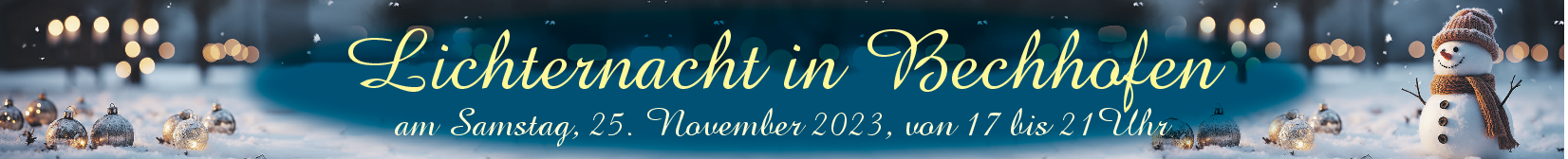 Lichternacht in Bechhofen am 25. November 