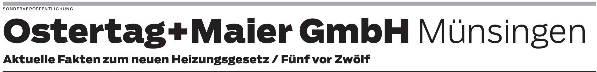 Ostertag+Maier GmbH Münsingen: Neues Heizungsgesetz