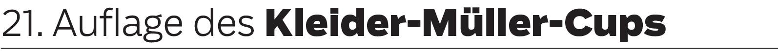 Kleider-Müller-Cup in Geislingen: Budenzauber vom Feinsten