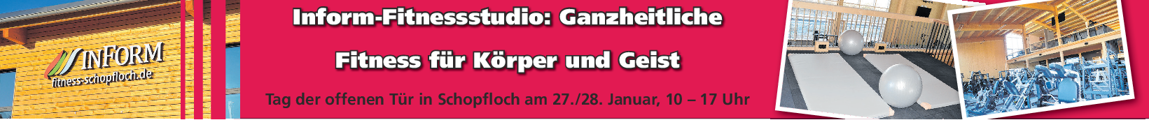 Inform-Fitnessstudio in Schopfloch: Ganzheitliche Fitness für Körper und Geist