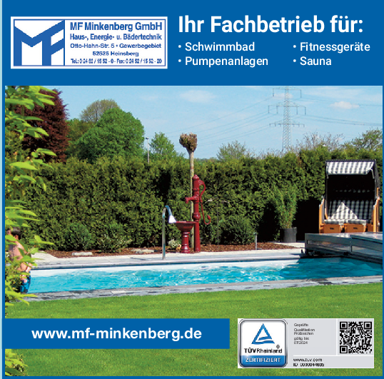Pumpen – MF Minkenberg GmbH, Heinsberg
