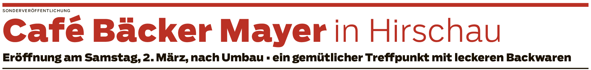 Café Bäcker Mayer in Hirschau: Frühstück am Fuße der Kapelle