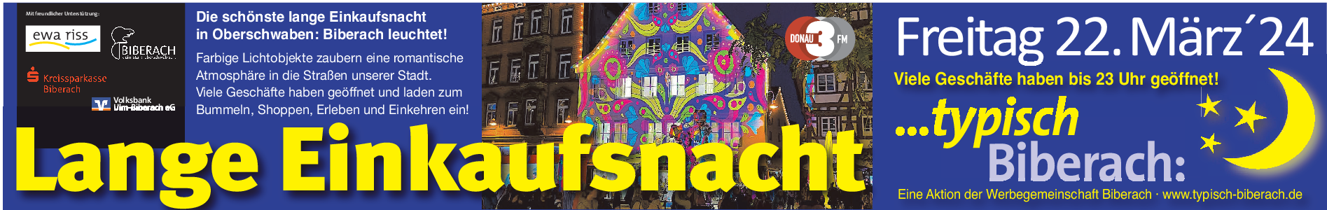 Einkaufsnacht Biberach: Moonlight-Shopping zum Frühlingsanfang