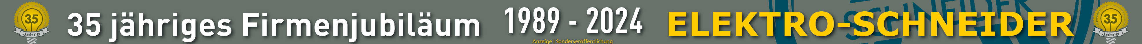 Firmenjubiläum von Elektro Schneider: Das Meister-Duo feiert