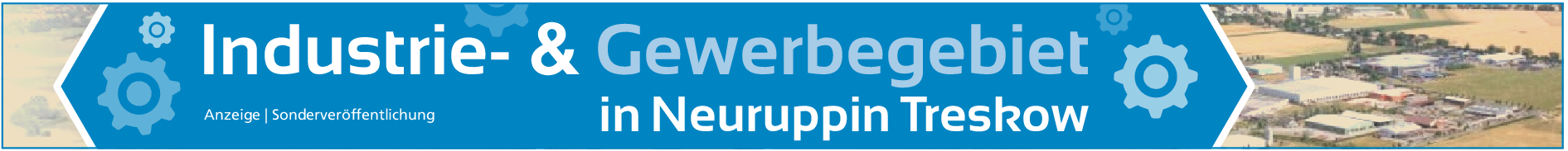 Luftansicht vom Treskower Industrie- und Gewerbegebiet