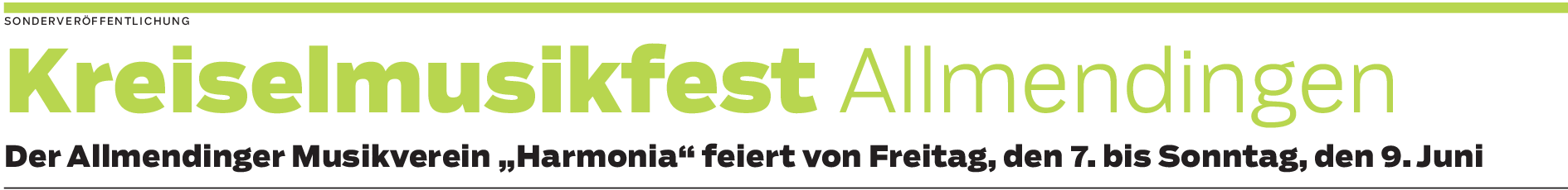 Kreiselmusikfest in Allmendingen: Festzug, Fete und Festzelt