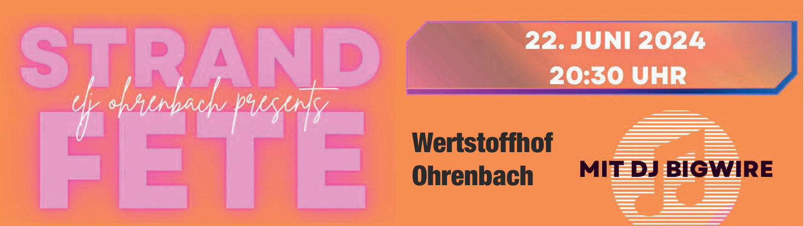 Strandfete Wertstoffhof Ohrenbach