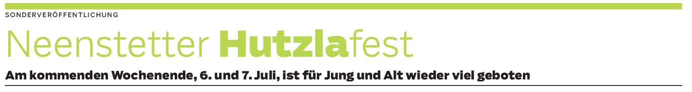 Neenstetter Hutzlafest am 6. und 7. Juli: Hutzlabrot auf dem schattigen Dorfplatz