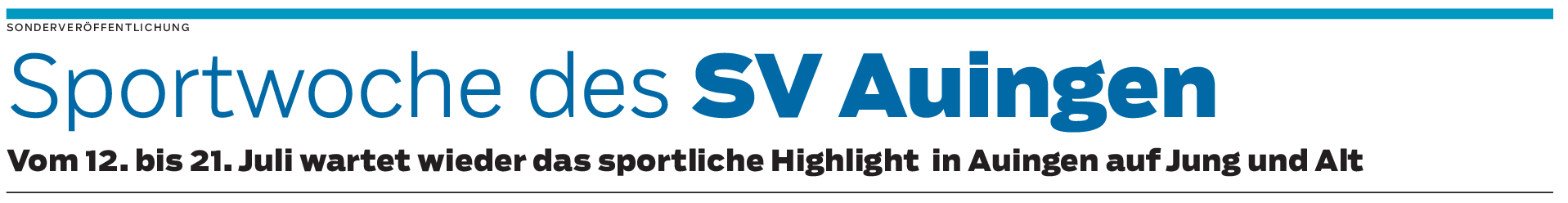 Action auf dem Sportplatz in Auingen