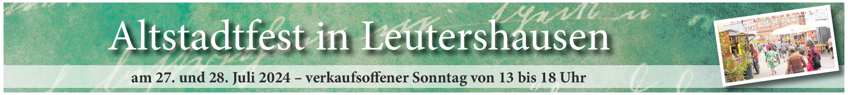 Altstadtfest in Leutershausen: Große Vielfalt lockt die ganze Familie