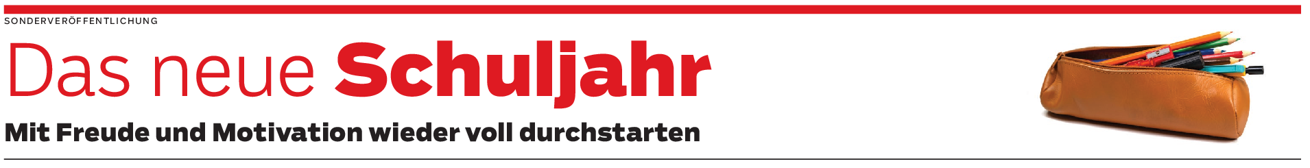 Gut ausgestattet in die Schule