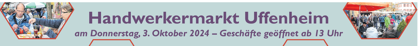 Die Altstadt von Uffenheim ist wieder mit vielen Marktständen gefüllt