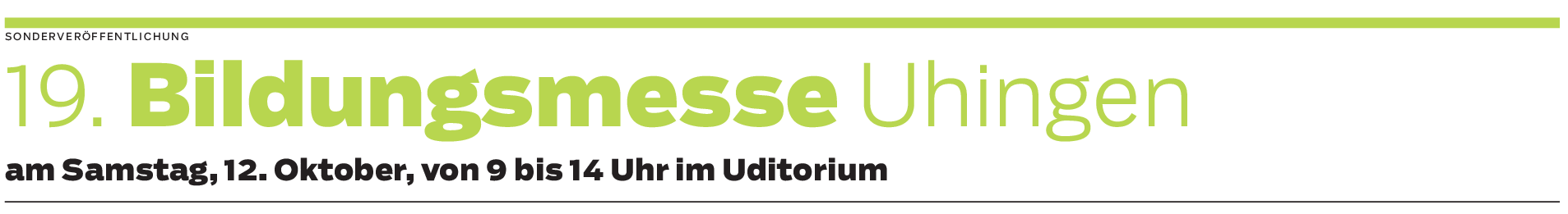 19. Bildungsmesse Uhingen: Weichen stellen für berufliche Zukunft