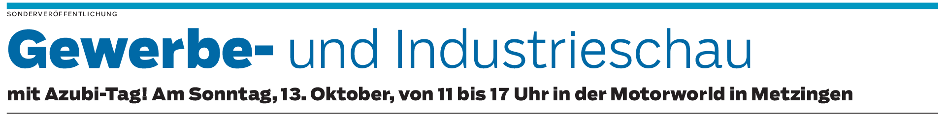 Gewerbe- und Industrieschau mit Azubi-Tag in Metzingen