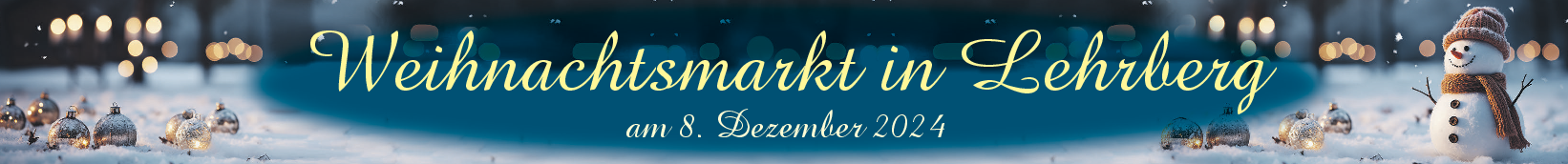 16. Weihnachtsmarkt auf dem Dorffestplatz in Lehrberg