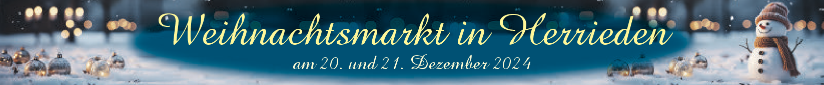 Weihnachtsmarkt in Herrieden am 20. und 21. Dezember 2024