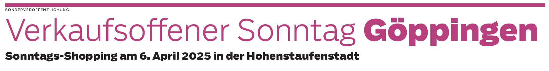 Verkaufsoffener Sonntag in Göppingen