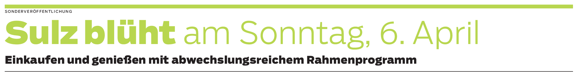 Veranstaltung: Sulz begrüßt den Frühling