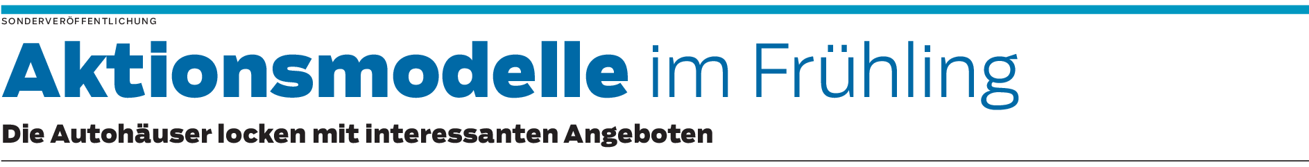 Bunte Angebotspalette