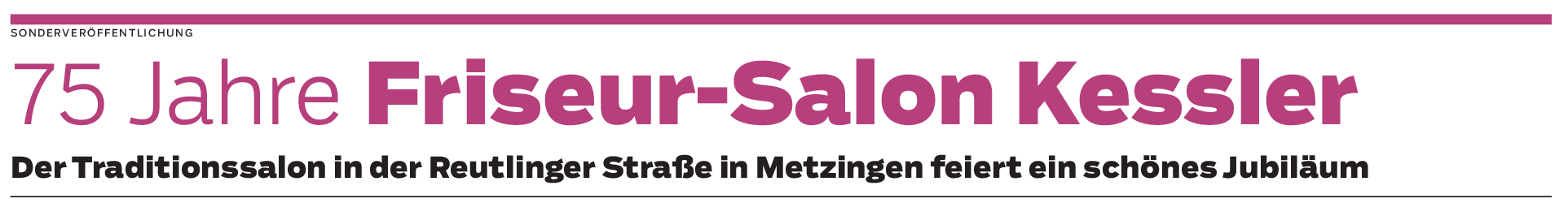 Salon Kessler in Metzingen: Zum Jubiläum wird die Schere übergeben