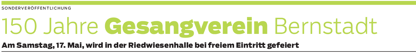 Gesangsvrein Bernstadt: Vier Chöre treten auf