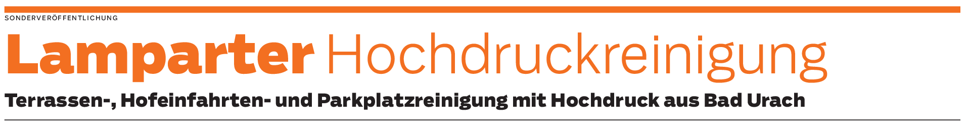 Hochdruckreinigung aus Bad Urach