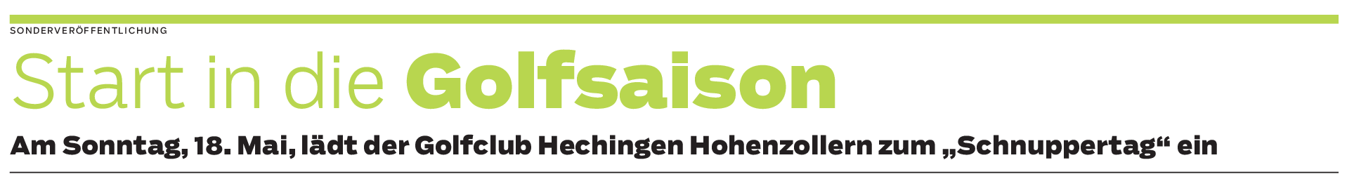 Golf erleben im Golfclub Hechingen Hohenzollern