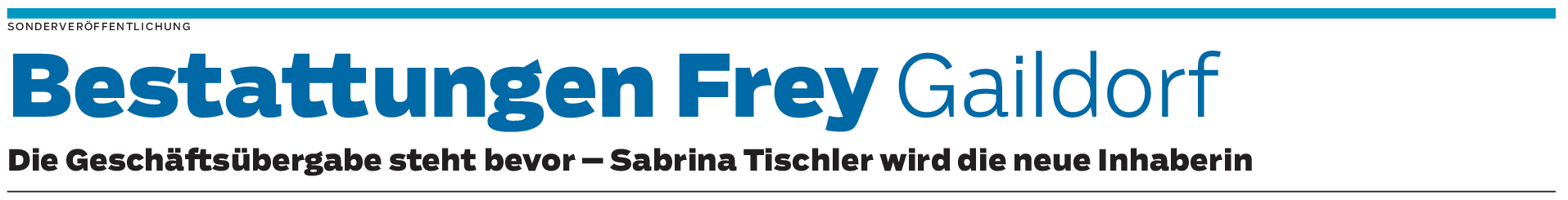 Geschäftsübergabe bei Bestattungen Frey in Gaildorf