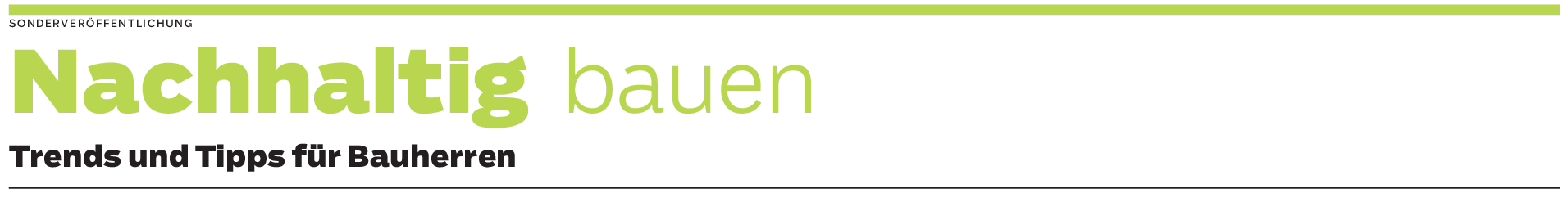 Umweltbewusst zum Eigenheim