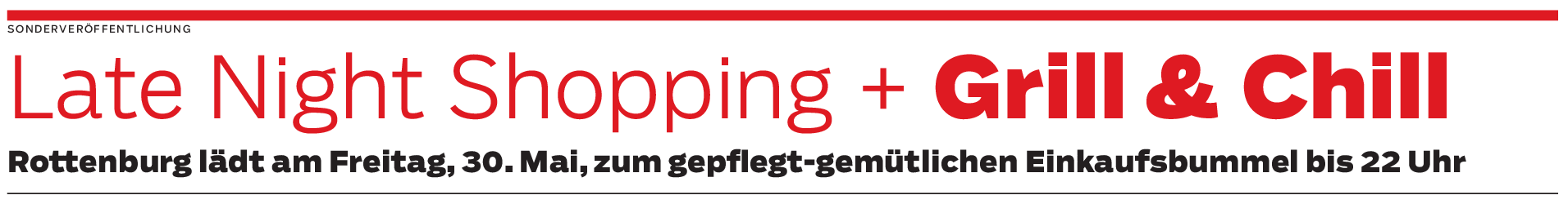 Genussvoller Einkaufsabend in Rottenburg