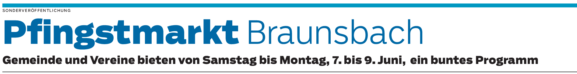 Pfingstmarkt Braunsbach