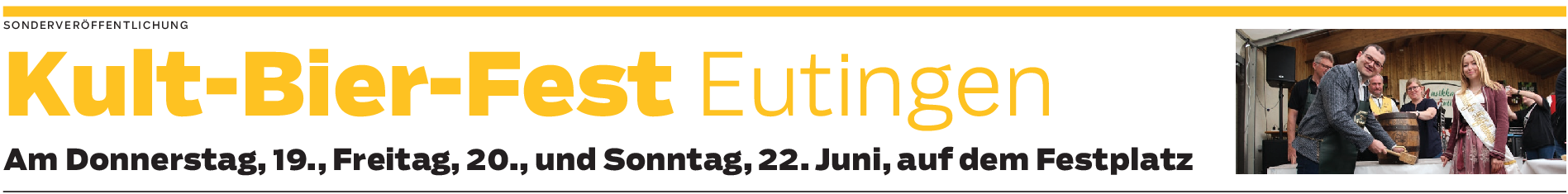 Kult-Bier-Fest in Eutingen: Prominenz und Brauchtumspflege
