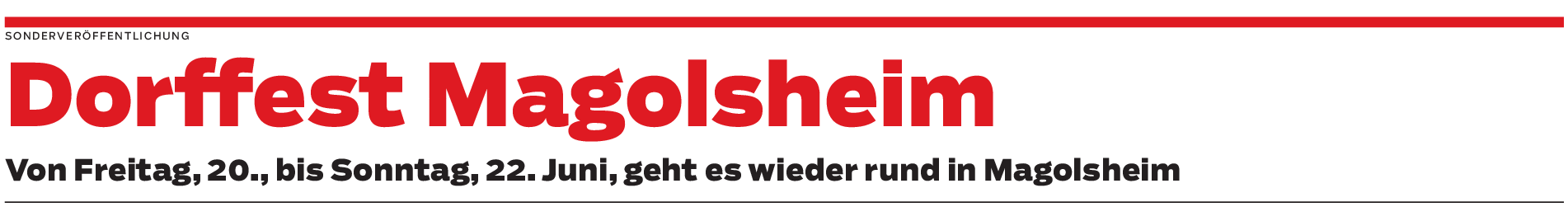 Feiern und flirten beim Dorffest Magolsheim