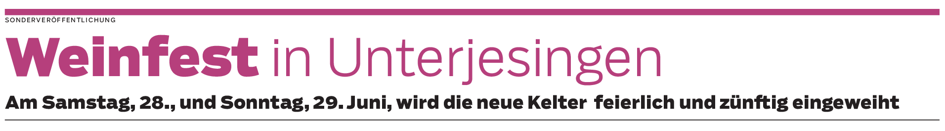 Weinfest in Unterjesingen