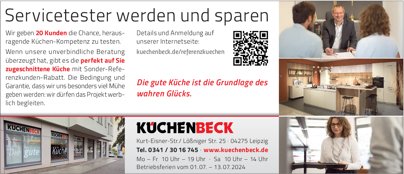 Gut geplant ist gut gekocht: das Küchenstudio Küchen Beck plant Küchen, die im Alltag bestehen, praktisch durchdacht sind und jahrzehntelang Freude machen