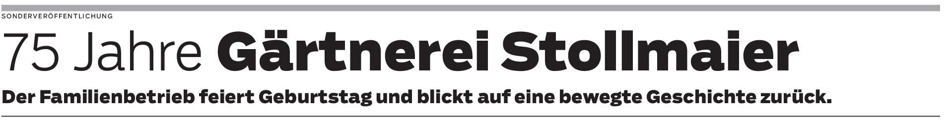 75 Jahre Gärtnerei Stollmaier in Ulm-Söflingen