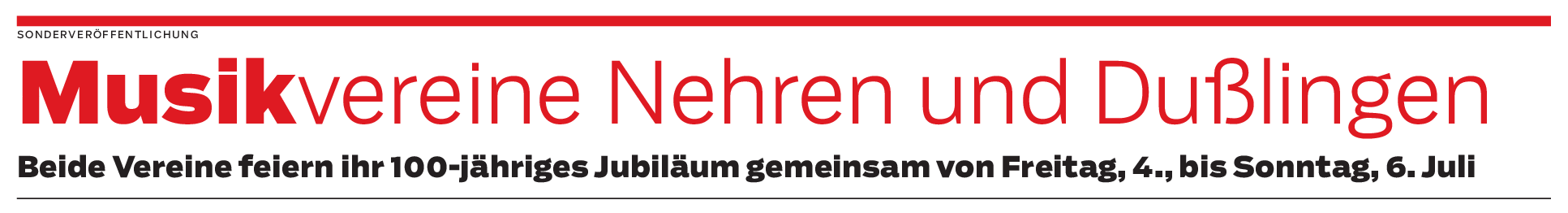 Zweimal 100 Jahre Blasmusik in Nehren und Dußlingen