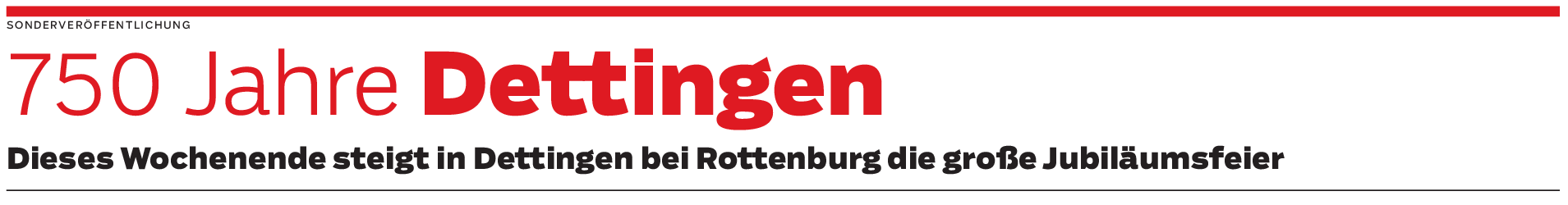 Großes Festprogramm zum 750-jährigen Bestehen Dettingens