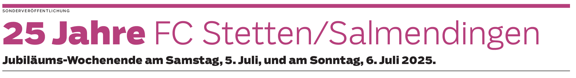 25 Jahre FC Stetten/Salmendingen