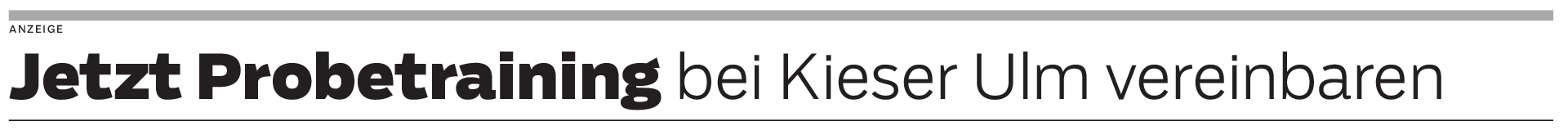 Probetraining bei Kieser Ulm