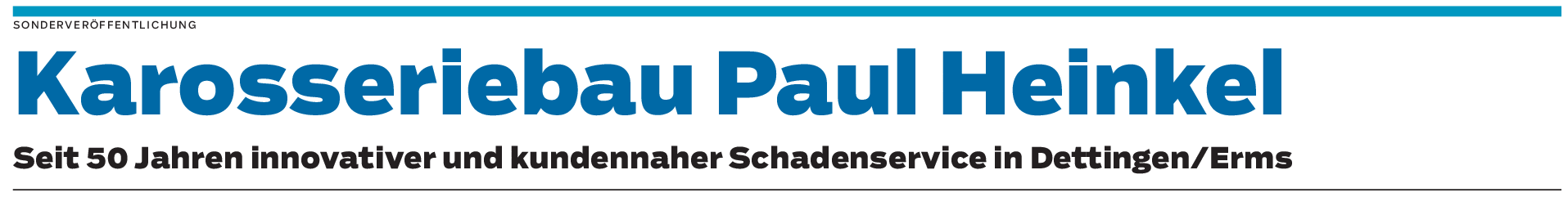 50 Jahre Karosseriebau Paul Heinkel in Dettingen/Erms